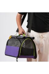Yıkanabilir Plastik Fileli Kedi Köpek Taşıma Çantası Flybag Model