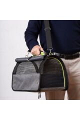 Yıkanabilir Plastik Fileli Kedi Köpek Taşıma Çantası Flybag Model