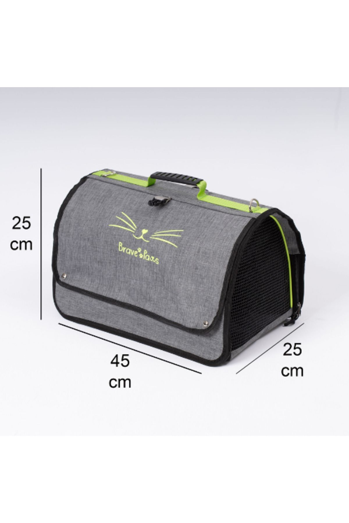 Yıkanabilir Plastik Fileli Kedi Köpek Taşıma Çantası Flybag Model