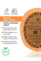Magic Women Süngerli Doğal Sabun Ballı Eşek Sütlü - 120gr