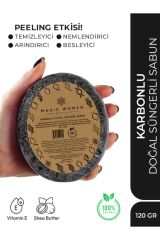 Magic Women Süngerli Doğal Sabun Karbon - 120gr