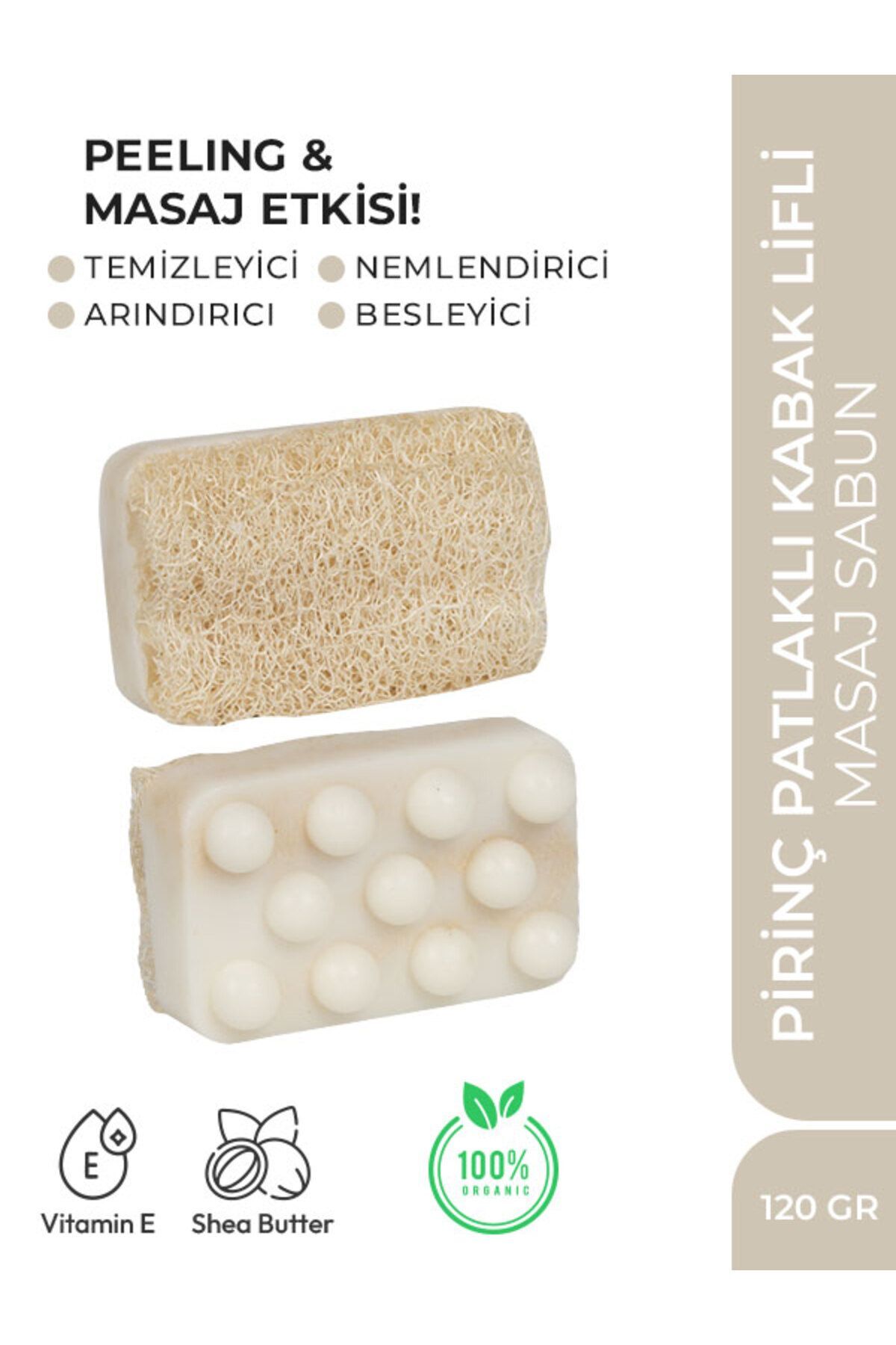 Magic Women Doğal Kabak Lifli Sabun Pirinç Patlağı - 120gr