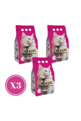 Bebek Pudrası Kokulu 5l X 3 Kedi Kumu
