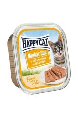 Minkas Duo Tavşan ve Sığır Etli Yetişkin Kedi Konservesi 100gr