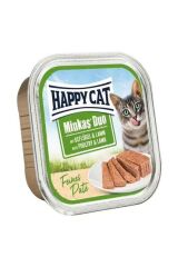 Minkas Duo Tavuk ve Kuzu Etli Yetişkin Kedi Konservesi 100gr