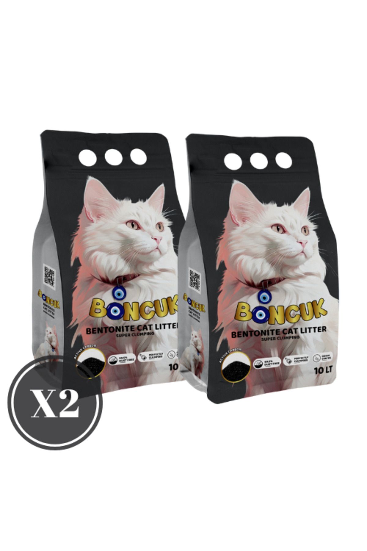 Aktif Karbonlu 10l X 2 Adet Kedi Kumu