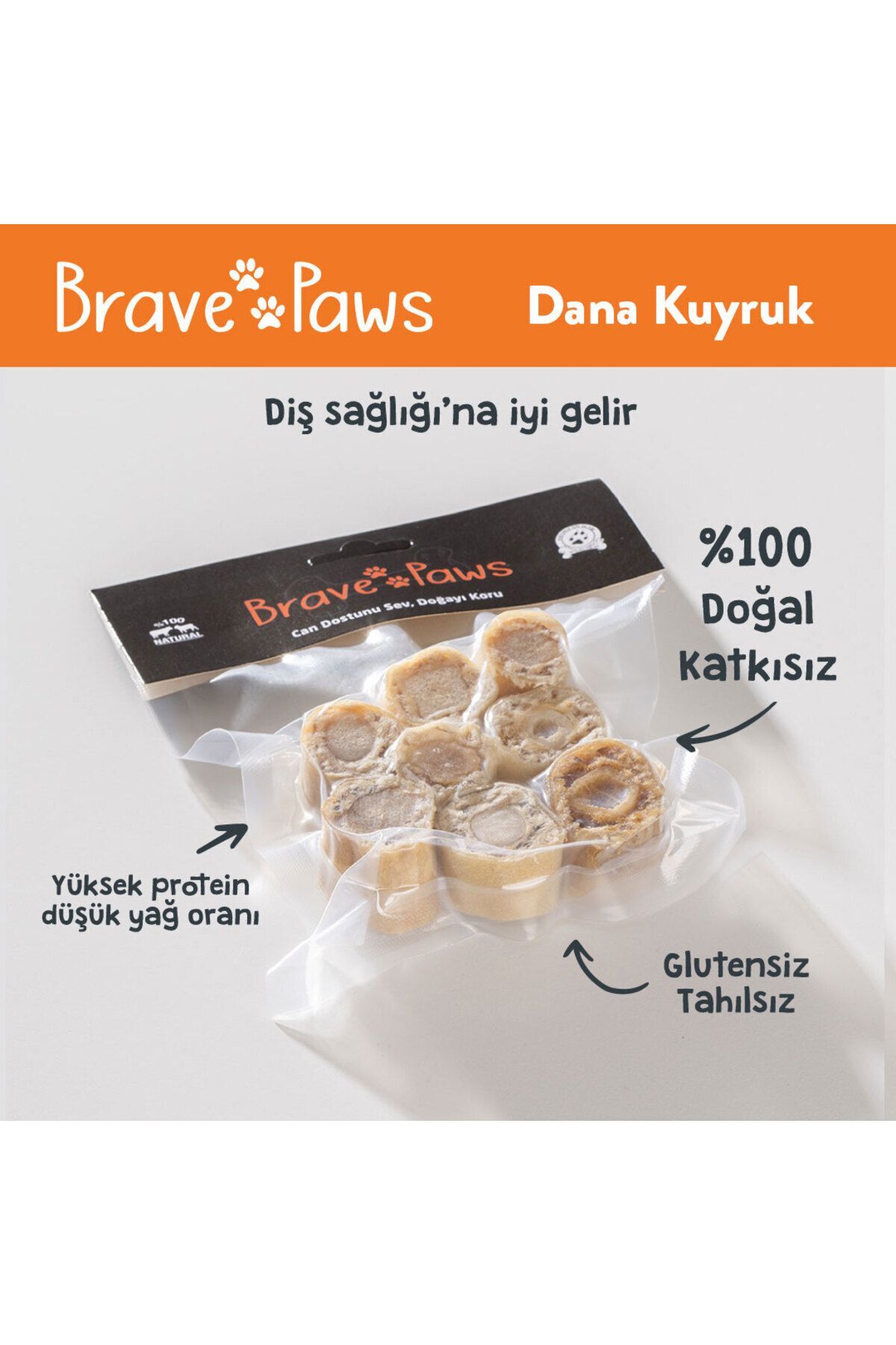 Dana Kuyruk Disk 100 GRAM %100 Doğal Köpek Ödül Maması
