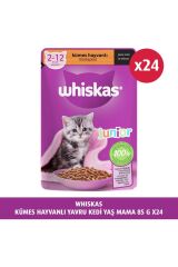 Yavru Kümes Hayvanlı Poşet Kedi Mama 85 gr X 24