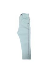 Kız Çocuk Turkuaz Renkli Kenarı Taşlı Pantalon TURKUAZ 6 Yaş Kadın / Kız