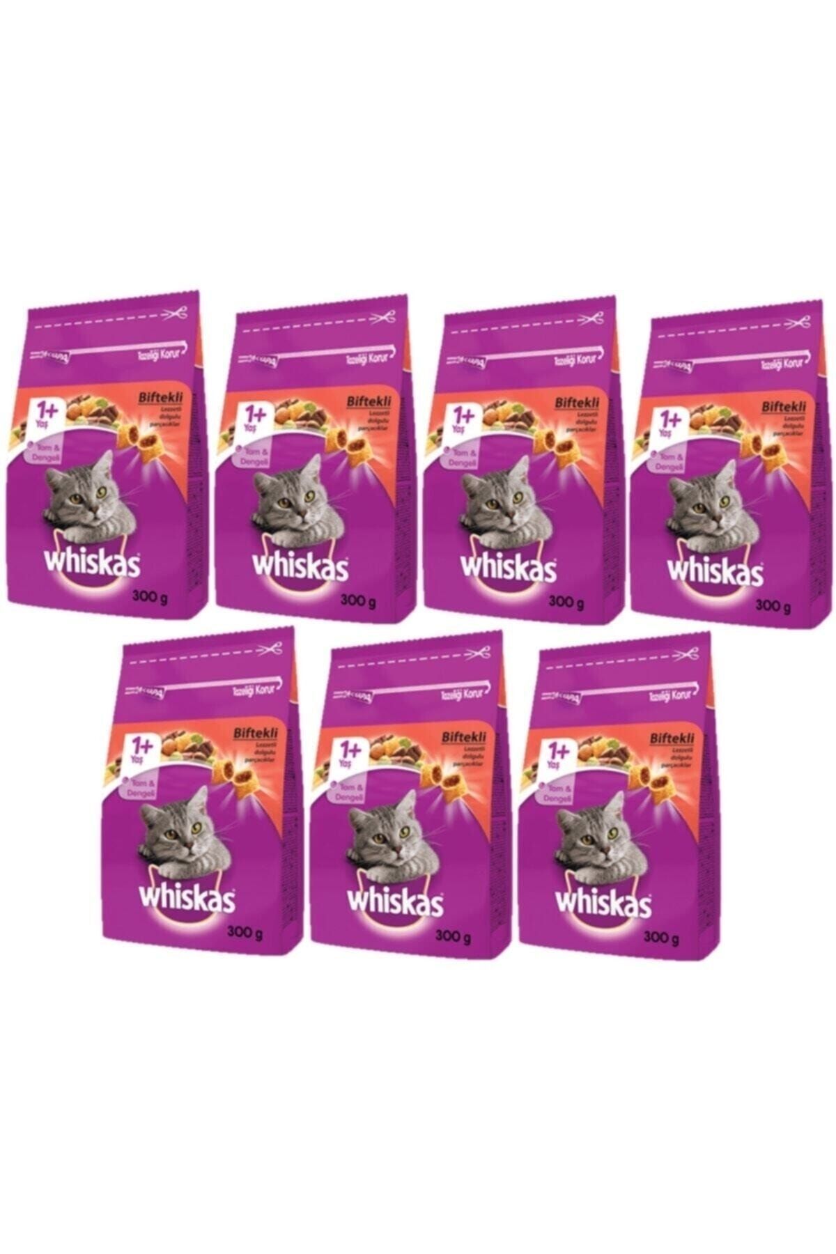 Sığırlı (BİFTEKLİ) Kuru Kedi Maması 1+ Yaş 300 gram (7 ADET)